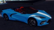 Chevrolet Corvette C8 Convertible 2020 для GTA San Andreas миниатюра 3