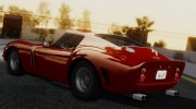 1962 Ferrari 250 GTO (Series I) для GTA San Andreas миниатюра 2