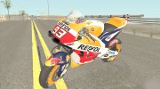 Honda RC213V 2019 Marc Marquez for GTA San Andreas miniature 1