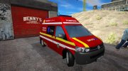 Volkswagen T5 Pompierii Smurd (Ambulance) para GTA San Andreas miniatura 2