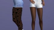Fishnet Designed Tights for Sims 4 miniature 2