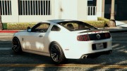Unmarked Mustang GT500 for GTA 5 miniature 2