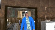 Skin HD GTA V Online парень в синем для GTA San Andreas миниатюра 5