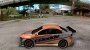 Mitsubishi Lancer Evolution X para GTA San Andreas miniatura 2
