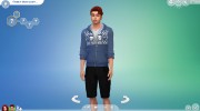 Мужские шорты для Sims 4 миниатюра 5