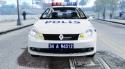 Renault Clio Symbol 2011 Police for GTA 4 miniature 6