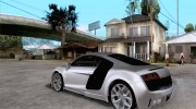 Audi R8 5.2 FSI for GTA San Andreas miniature 3