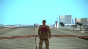 Армеец Новороссии с флагом на спине para GTA San Andreas miniatura 3