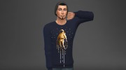 Сет мужских свитшотов 2 для Sims 4 миниатюра 3