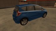 2014 Nissan Note (E12) для GTA San Andreas миниатюра 4