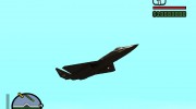 YF-23 BlackWidow для GTA San Andreas миниатюра 3