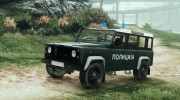 Land Rover Defender Macedonian Police для GTA 5 миниатюра 1