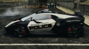 Lamborghini Sesto Elemento 2011 Police v1.0 [ELS] для GTA 4 миниатюра 2