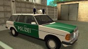 Mercedes-Benz W123 (S123) Polizei for GTA San Andreas miniature 3