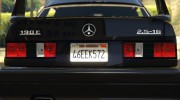 Mercedes-Benz 190E Evolution  v1.1 для GTA 5 миниатюра 3