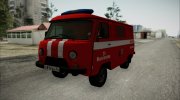 УАЗ 3309 Буханка Пожарный Штаб para GTA San Andreas miniatura 3