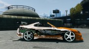 Toyota Supra Fast And Furious для GTA 4 миниатюра 5