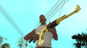 AK-47 Gold для GTA San Andreas миниатюра 2