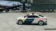 Audi S5 Hungarian Police Car white body para GTA 4 miniatura 2