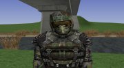 Член группировки Апокалипсис в бронекостюме «СКАТ-9М» из S.T.A.L.K.E.R. v.2 para GTA San Andreas miniatura 1