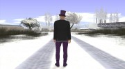 Skin GTA Online в фиолетовом цилиндре для GTA San Andreas миниатюра 5
