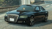 Audi A8 Unmarked for GTA 5 miniature 1