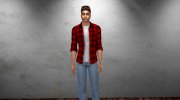 Laid-back shirt for men for Sims 4 miniature 2