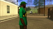 Новая зелёная футболка para GTA San Andreas miniatura 2