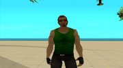 Postal dude в темно-зеленой майке для GTA San Andreas миниатюра 2
