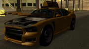 GTA V Buffalo Taxi для GTA San Andreas миниатюра 3