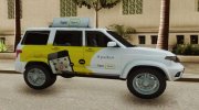 УАЗ Патриот Яндекс такси для GTA San Andreas миниатюра 2