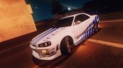 1999 Nissan Skyline GT-R (R34) для GTA San Andreas миниатюра 4