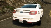 Ford Taurus 2010 CCSO Police [ELS] for GTA 4 miniature 3