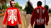 Red Skeleton Jumper для GTA 4 миниатюра 1
