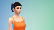 Украшение LeahLillith Emblished Feathers Earrings para Sims 4 miniatura 2