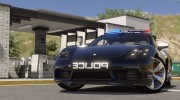 Porsche 718 Cayman S Hot Pursuit Police for GTA 5 miniature 8