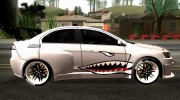 Mitsubishi Lancer Evolution X Shark для GTA San Andreas миниатюра 2