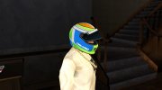 Racing Helmet Falken для GTA San Andreas миниатюра 2