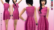 PolkaDot Dress New для Sims 4 миниатюра 1