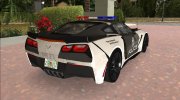 Chevrolet Corvette C7 Police for GTA Vice City miniature 7