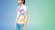 Мужская футболка с хентай принтом para Sims 4 miniatura 3