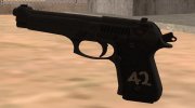 Beretta M9 (Skins 2) для GTA San Andreas миниатюра 1