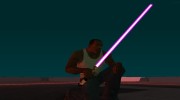Розовый световой меч v2 para GTA San Andreas miniatura 2