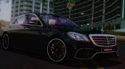 Mercedes-Benz S63 W222 2018 для GTA San Andreas миниатюра 3