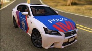 Lexus GS-350 Indonesian Police Car для GTA San Andreas миниатюра 1