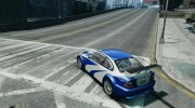 BMW M3 GTR NFS MOST WANTED for GTA 4 miniature 3