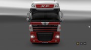 Red White для DAF XF105 para Euro Truck Simulator 2 miniatura 6