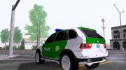 BMW X5 Deutsche Polizei para GTA San Andreas miniatura 2