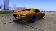 Chevrolet Camaro SS Dragster для GTA San Andreas миниатюра 2