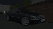 Mercedes-Benz W220 S600 для GTA San Andreas миниатюра 4